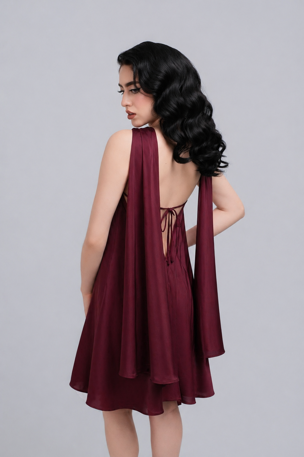 Carlota Dress in Cherry