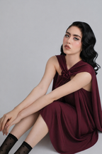 Carlota Dress in Cherry