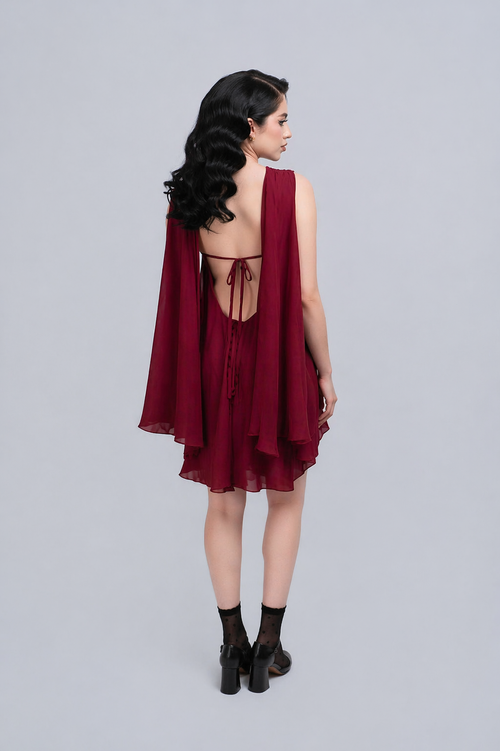 Carlota Dress in Cherry